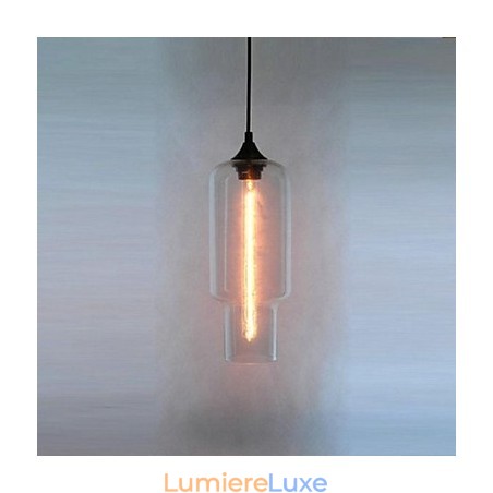 Suspension moderne en verre au design bulle marron Suspension moderne en verre au design bulle marron