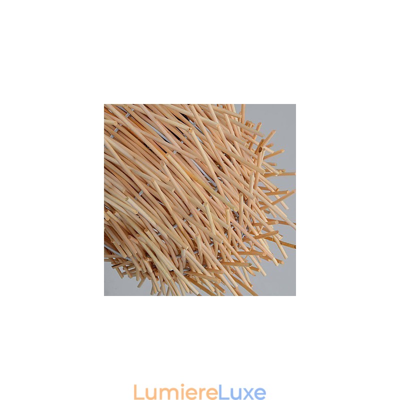 Lustre Mini Style Lanterne Bois Bambou