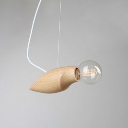 Lampe à suspension en forme d'abeilles en bois, individualité artistique, création, restauration des anciennes méthodes de fabrication
