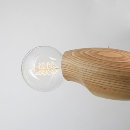 Lampe à suspension en forme d'abeilles en bois, individualité artistique, création, restauration des anciennes méthodes de fabrication
