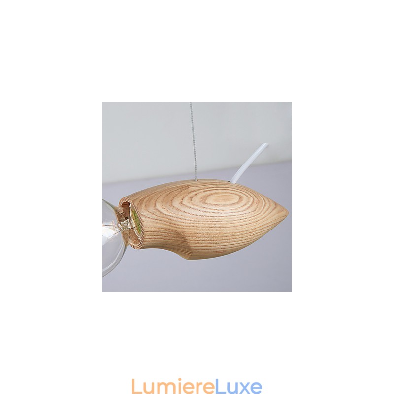 Lampe à suspension en forme d'abeilles en bois, individualité artistique, création, restauration des anciennes méthodes de fabrication