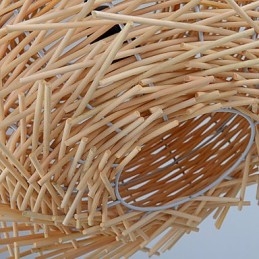 Lustre Mini Style Lanterne Bois Bambou