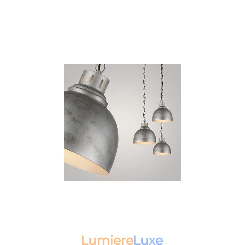 1 lampe suspendue style industriel vintage antique en fer et métal