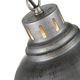 1 lampe suspendue style industriel vintage antique en fer et métal