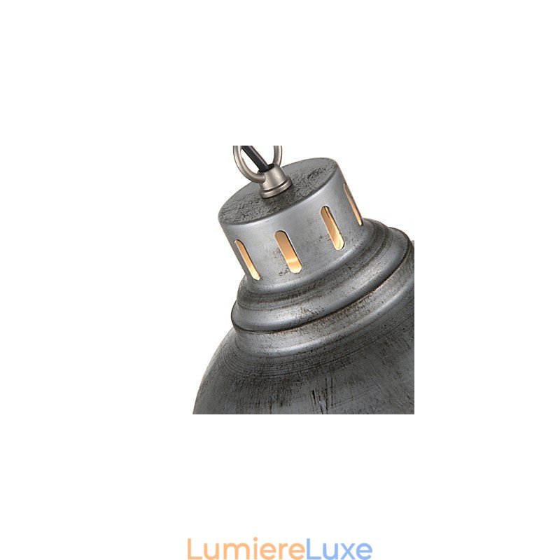 1 lampe suspendue style industriel vintage antique en fer et métal