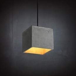 Lampe suspendue en ciment rétro contemporaine et décontractée