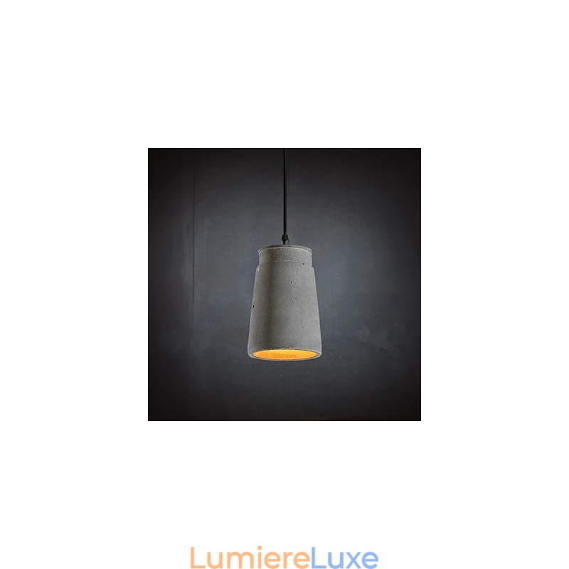 Lampe suspendue en ciment rétro contemporaine et décontractée