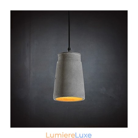 Lampe suspendue en ciment rétro contemporaine et décontractée Lampe suspendue en ciment rétro contemporaine et décontractée