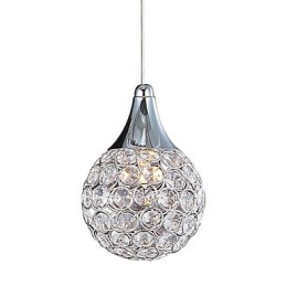 Suspension G9 en cristal moderne et contemporain en métal