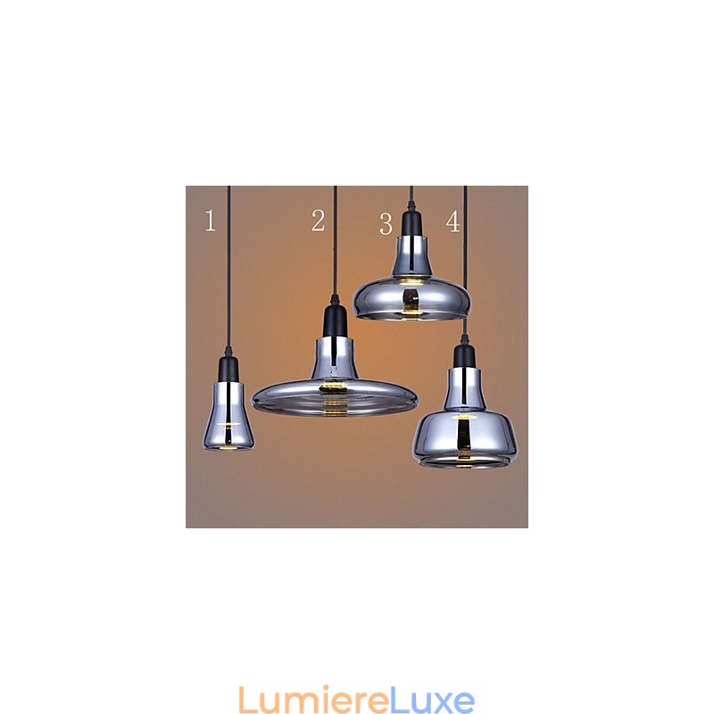 Lustre en verre à ombre de conception nordique créative contractée européenne