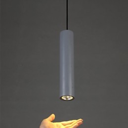 Lampe suspendue en plâtre à tête unique, style rétro romantique et chaleureux