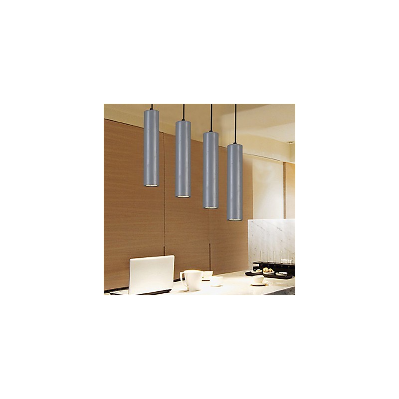 Lampe suspendue en plâtre à tête unique, style rétro romantique et chaleureux