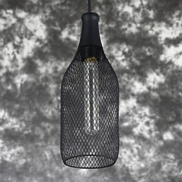 Suspension bouteille vintage style loft américain et luminaire suspendu décoratif