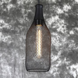Suspension bouteille vintage style loft américain et luminaire suspendu décoratif