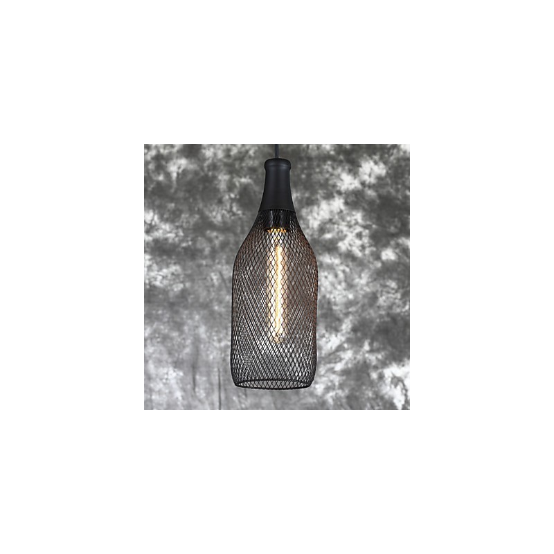Suspension bouteille vintage style loft américain et luminaire suspendu décoratif