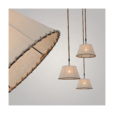 1 lampe suspendue style vintage industriel en tissu jaune et métal 1 lampe suspendue style vintage industriel en tissu jaune et métal