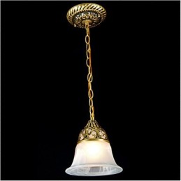Suspension traditionnelle classique vintage rétro en métal bronze