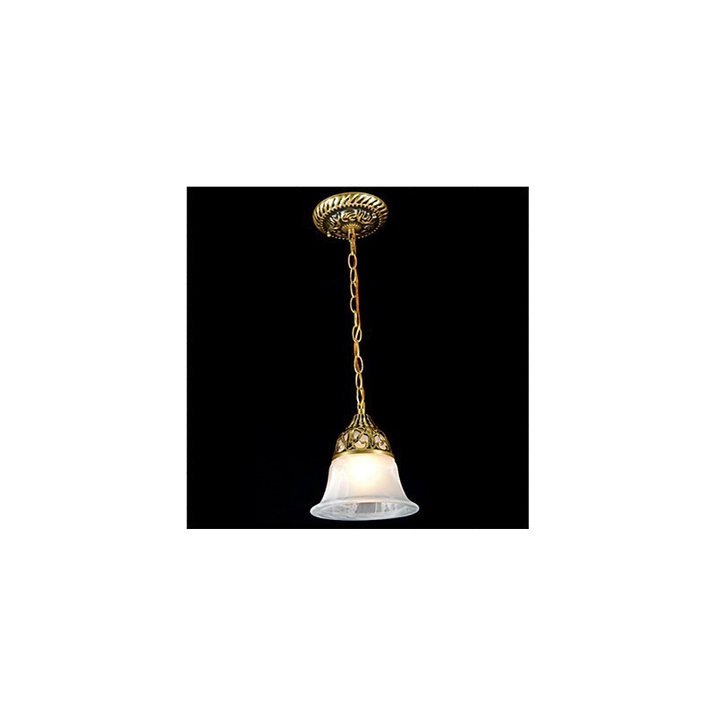 Suspension traditionnelle classique vintage rétro en métal bronze