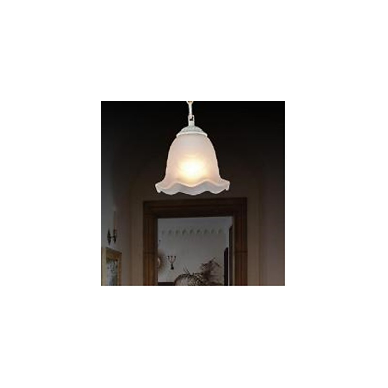 Suspension traditionnelle classique vintage rétro en métal peint