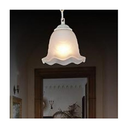 Suspension traditionnelle classique vintage rétro en métal peint Suspension traditionnelle classique vintage rétro en métal peint