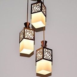 Lampe suspendue style country américain Woodiness