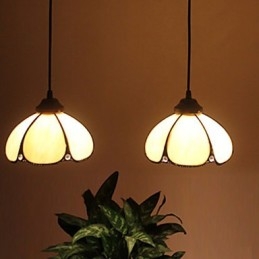 Lustre en vitrail des arts créatifs ruraux européens, restauration des anciennes manières de la lampe