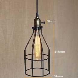 Petit lustre rétro industriel américain
