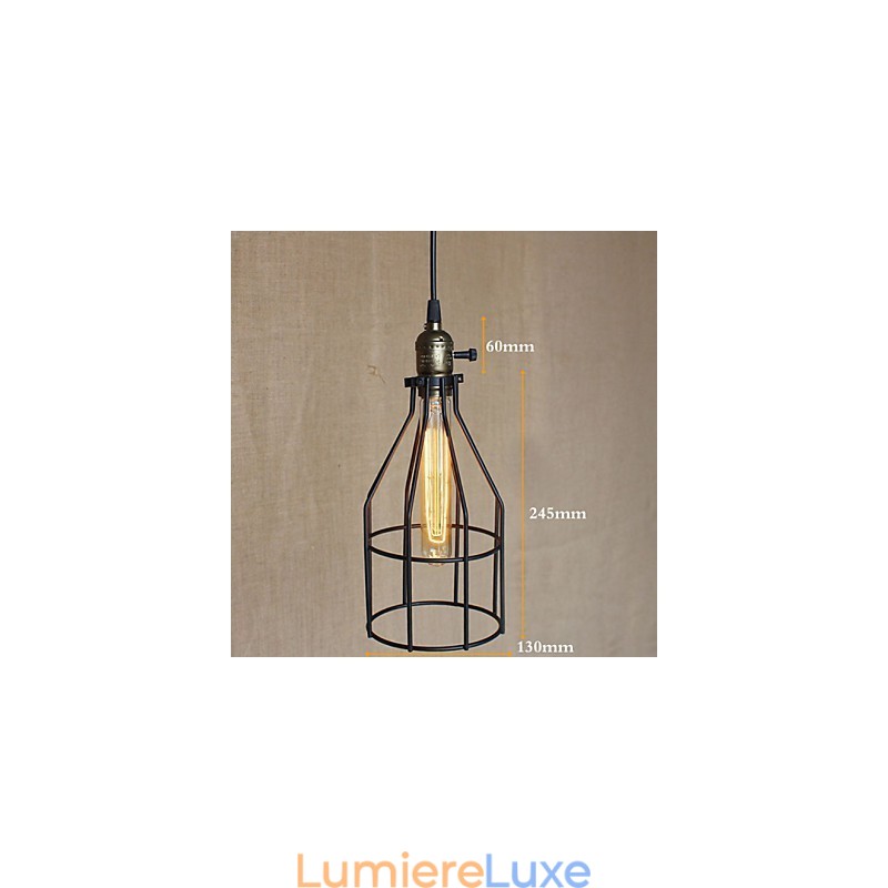 Petit lustre rétro industriel américain