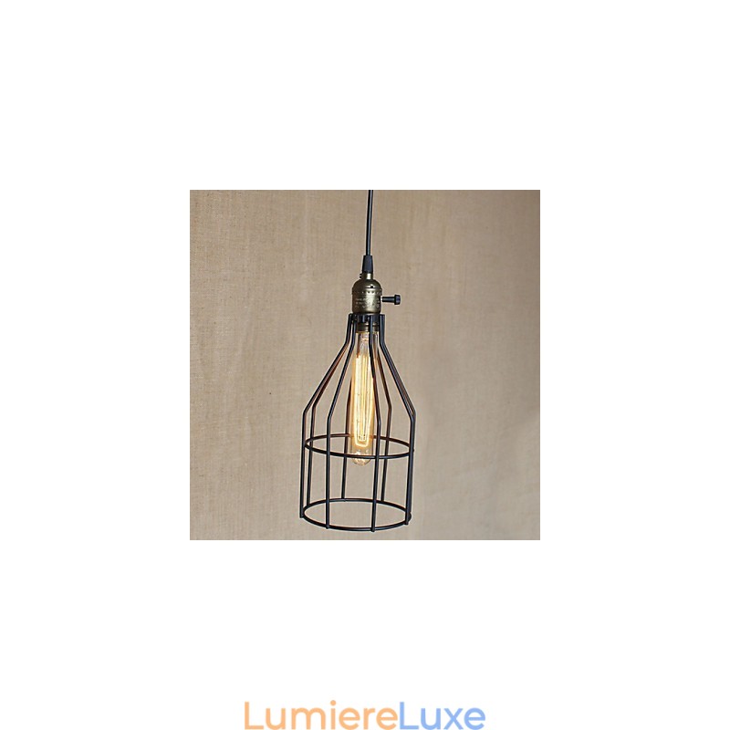 Petit lustre rétro industriel américain