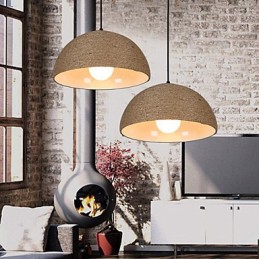 30 * Restaurer les anciennes manières L'idée nordique Demi-cercle Cheminée Main Corde de chanvre Droplight