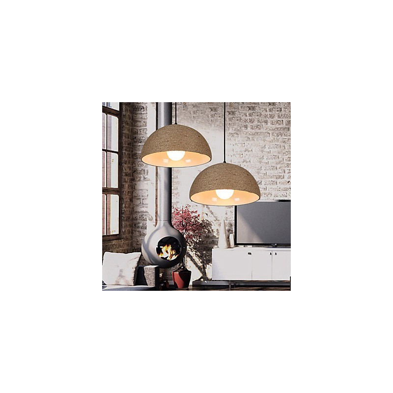 30 * Restaurer les anciennes manières L'idée nordique Demi-cercle Cheminée Main Corde de chanvre Droplight