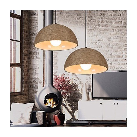 30 * Restaurer les anciennes manières L'idée nordique Demi-cercle Cheminée Main Corde de chanvre Droplight 30 * Restaurer les anciennes manières L'idée nordique Demi-cercle Cheminée Main Corde de chanvre Droplight