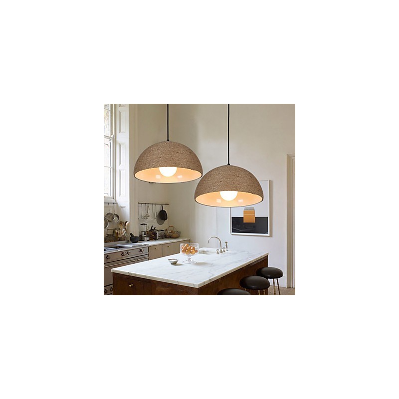 30 * Restaurer les anciennes manières L'idée nordique Demi-cercle Cheminée Main Corde de chanvre Droplight