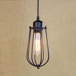 Lustre en fer forgé de style rural
