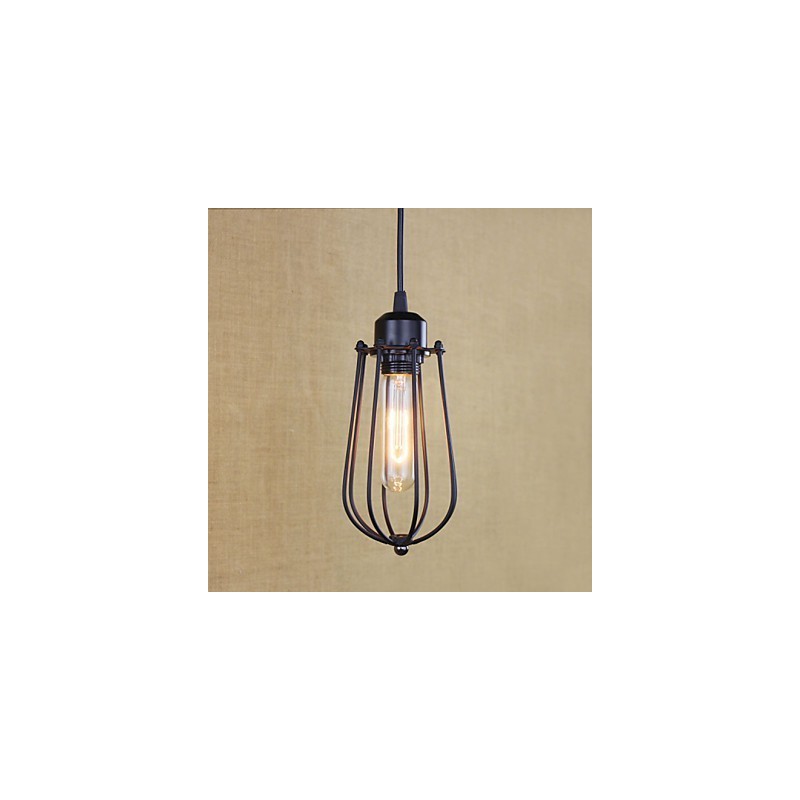 Lustre en fer forgé de style rural