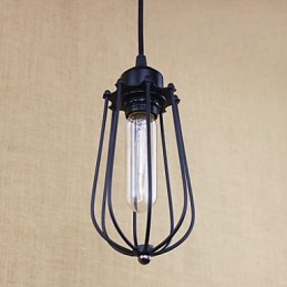 Lustre en fer forgé de style rural