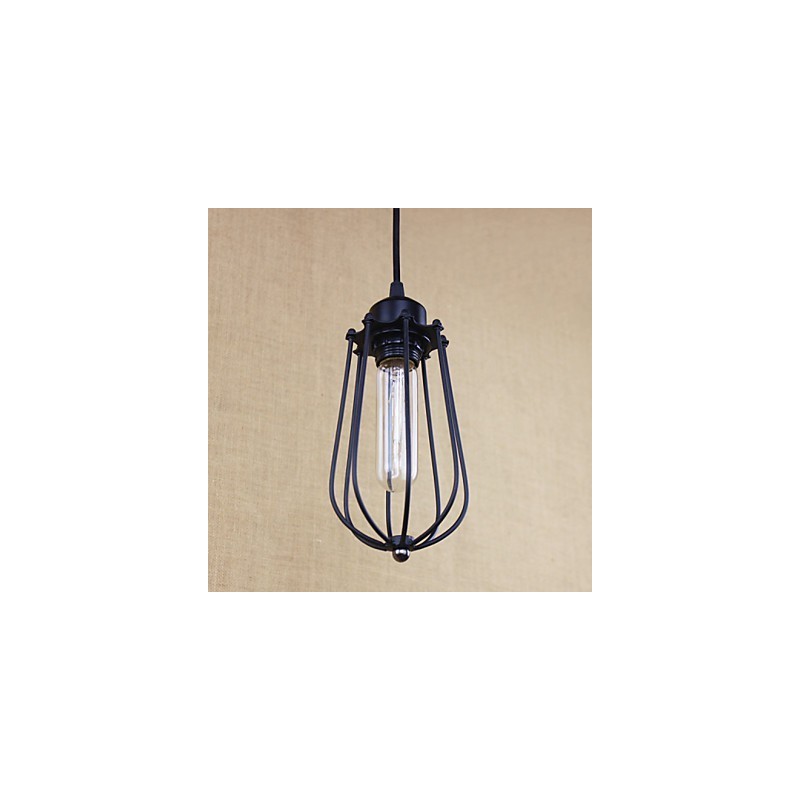 Lustre en fer forgé de style rural