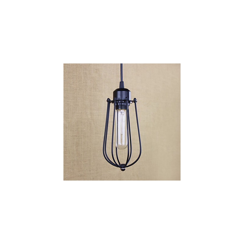 Lustre en fer forgé de style rural