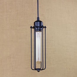 Lustre rustique en fer forgé, style flûte pastorale