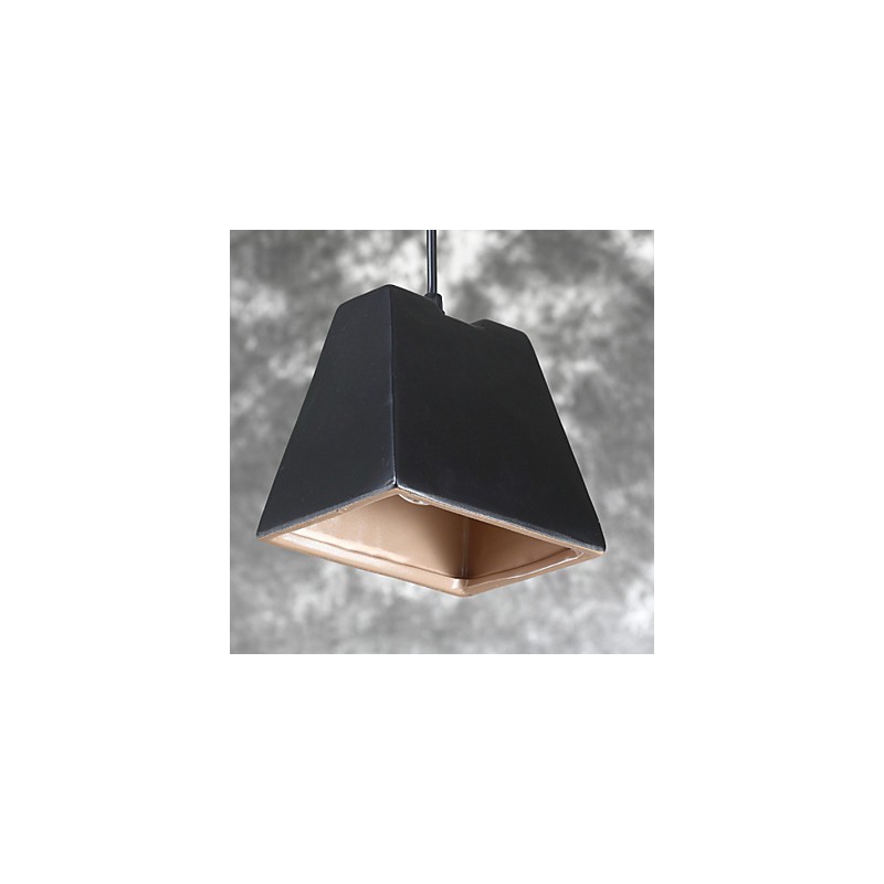 Lampe suspendue industrielle vintage Edison en céramique, luminaire décoratif d'intérieur