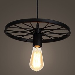Lampes suspendues rétro Loft Lustre en fer forgé de style industriel de campagne américaine