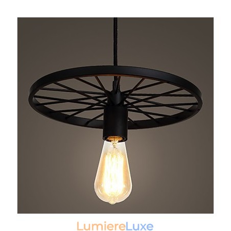 Lampes suspendues rétro Loft Lustre en fer forgé de style industriel de campagne américaine Lampes suspendues rétro Loft Lustre en fer forgé de style industriel de campagne américaine