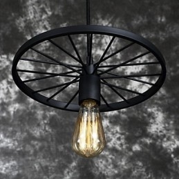 Lampes suspendues rétro Loft Lustre en fer forgé de style industriel de campagne américaine