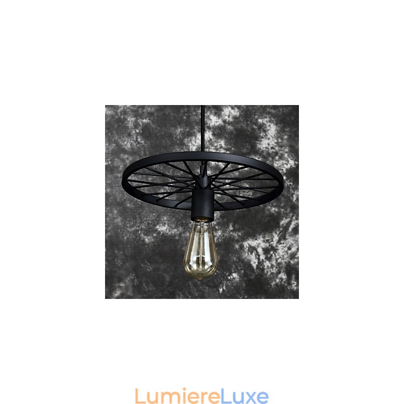 Lampes suspendues rétro Loft Lustre en fer forgé de style industriel de campagne américaine