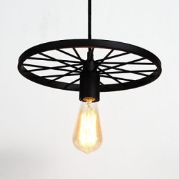 Lampes suspendues rétro Loft Lustre en fer forgé de style industriel de campagne américaine