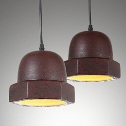 Lampe suspendue industrielle vintage Edison en céramique, luminaire décoratif d'intérieur