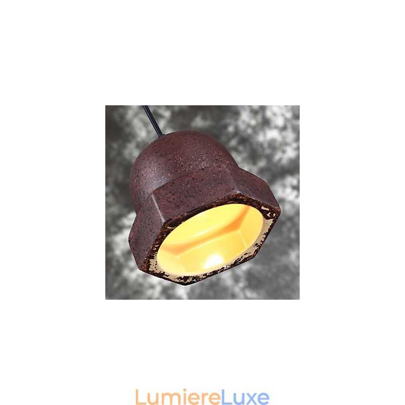 Lampe suspendue industrielle vintage Edison en céramique, luminaire décoratif d'intérieur