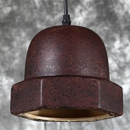 Lampe suspendue industrielle vintage Edison en céramique, luminaire décoratif d'intérieur