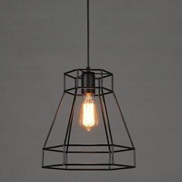 Lustre en fer forgé à lignes géométriques et diamants, luminaire suspendu moderne et contemporain
