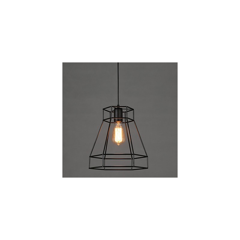 Lustre en fer forgé à lignes géométriques et diamants, luminaire suspendu moderne et contemporain